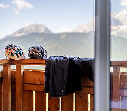 Hotel Winterer mit Panoramablick auf die Alpen